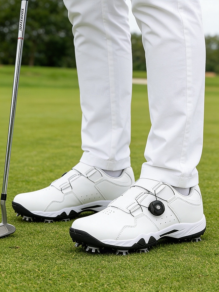 Men's Premium White Golf Shoes with High-Performance Outsole – Stylish and Comfortable for Professional Golf Players 2026 - $99.99 –P1