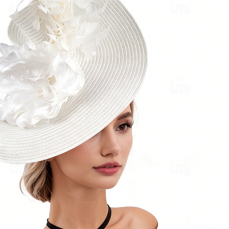 fascinators polyester Bryllup Bursdag Årgang søt stil Med Fjær Blomster Hodeplagg Hodeplagg 2026 - $22.99 –P7