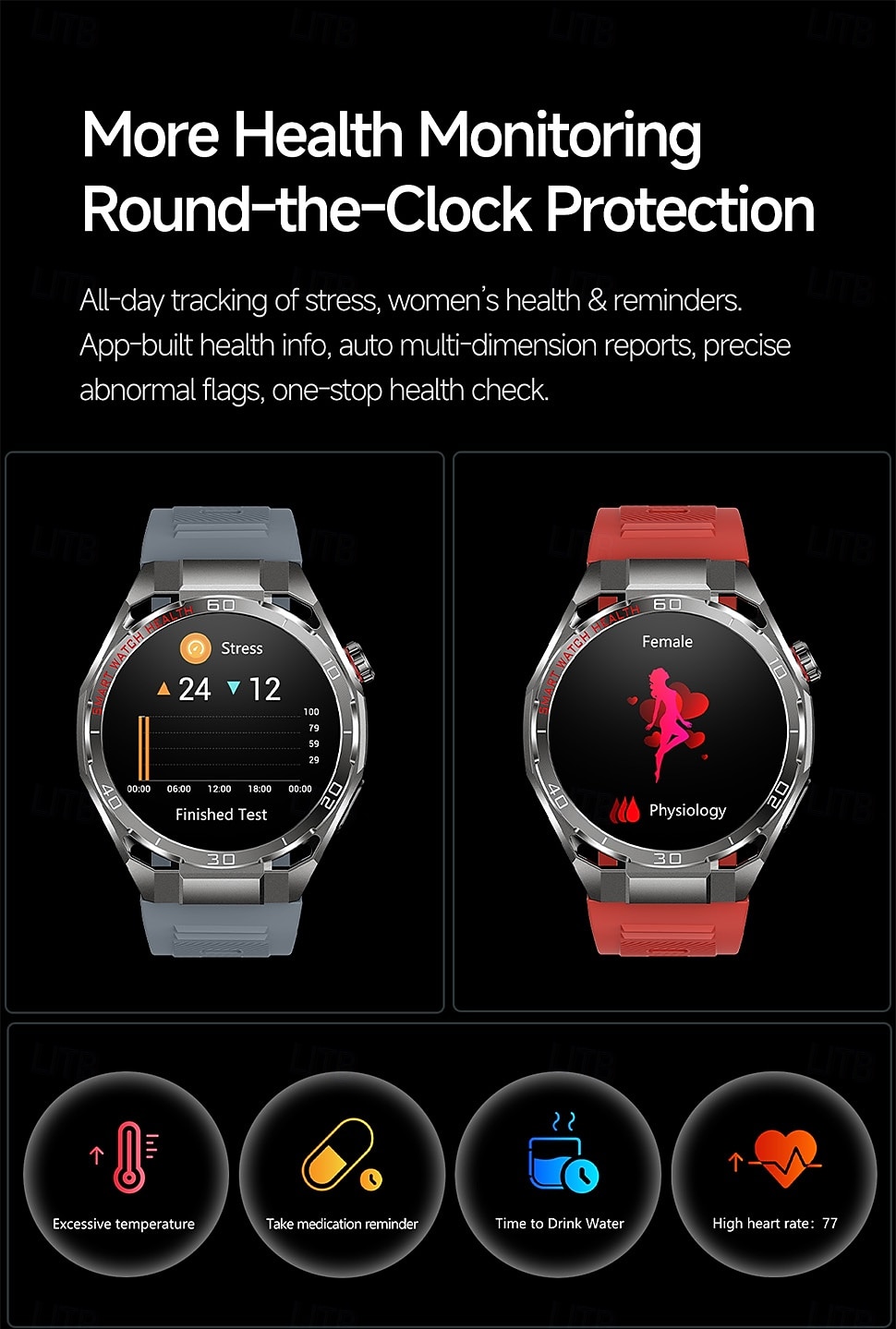 iMosi TK40 Slimme horloge 1.47 inch(es) Smartwatch met Bluetooth-belfunctie Stappenteller Gespreksherinnering Activiteitentracker Compatibel met: Android iOS Uniseks Handsfree bellen Mediabediening 2026 - $88.99 –P7