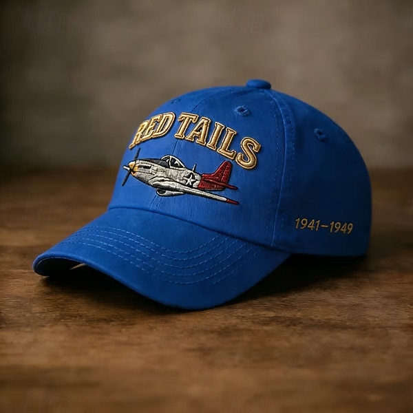 Tuskegee Airmen „Red Tails“ Heritage Cap – bestickte Baseballkappe, verstellbarer Riemen, zum Gedenken an die Jahre 1941–1949, Geschenk für Männer aus der Militärluftfahrt & Frauen 2026 - $21.99 –P6