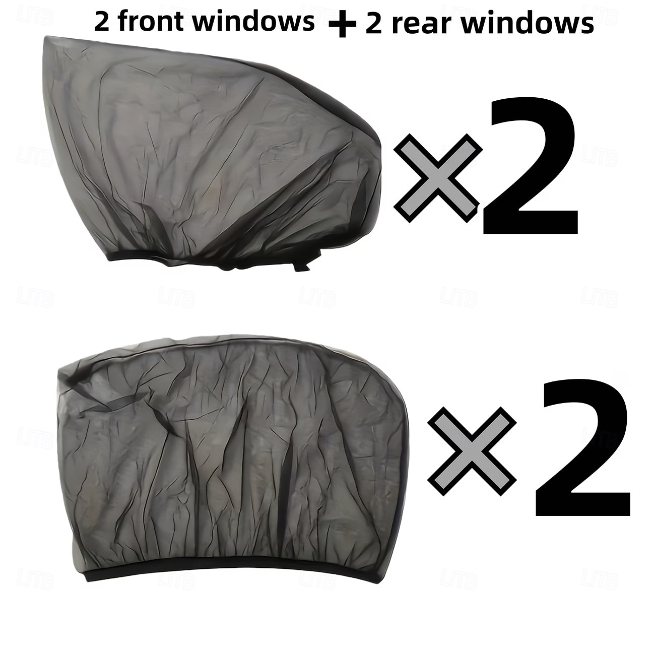 4-delars solskyddsset för bilfönster, UV-skydd, insynsskydd för fram- och bakfönster, lämplig för bilar och SUV:ar, enkel att installera, andningsbart nätmaterial, blockerar skadliga UV-strålar 2026 - $15.99 –P8
