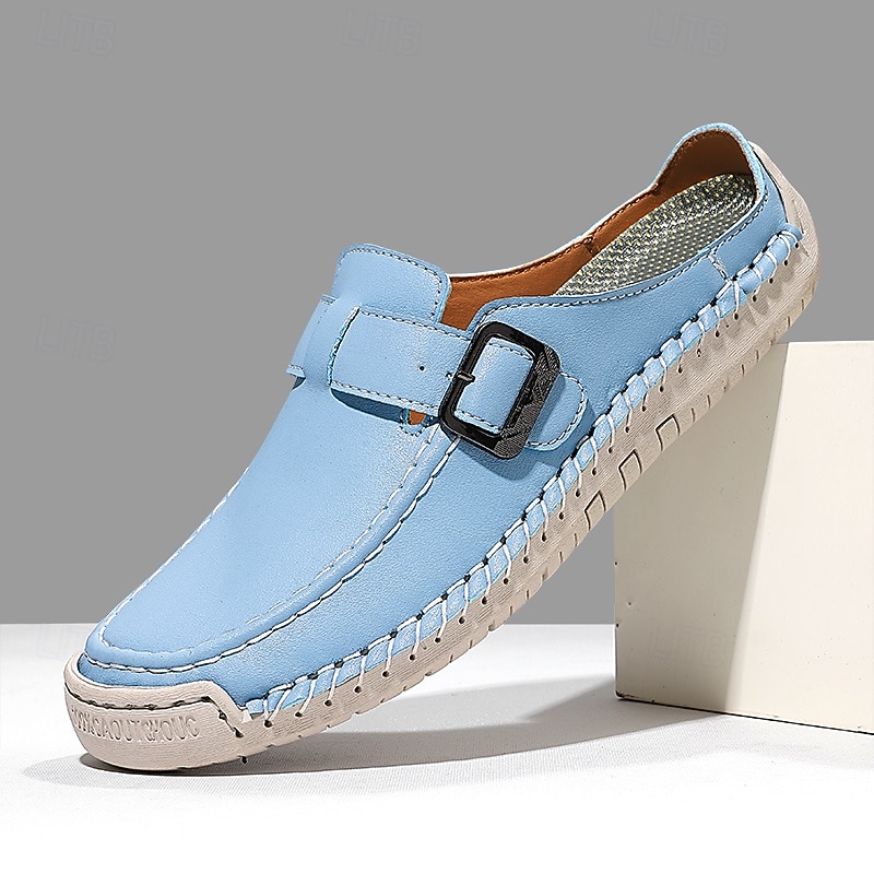 mocassini da uomo con fibbia in similpelle: scarpe slip-on morbide e leggere con suola flessibile, perfette per i viaggi, l'abbigliamento casual quotidiano e il tempo libero estivo del 2026 a $46.99 –P1