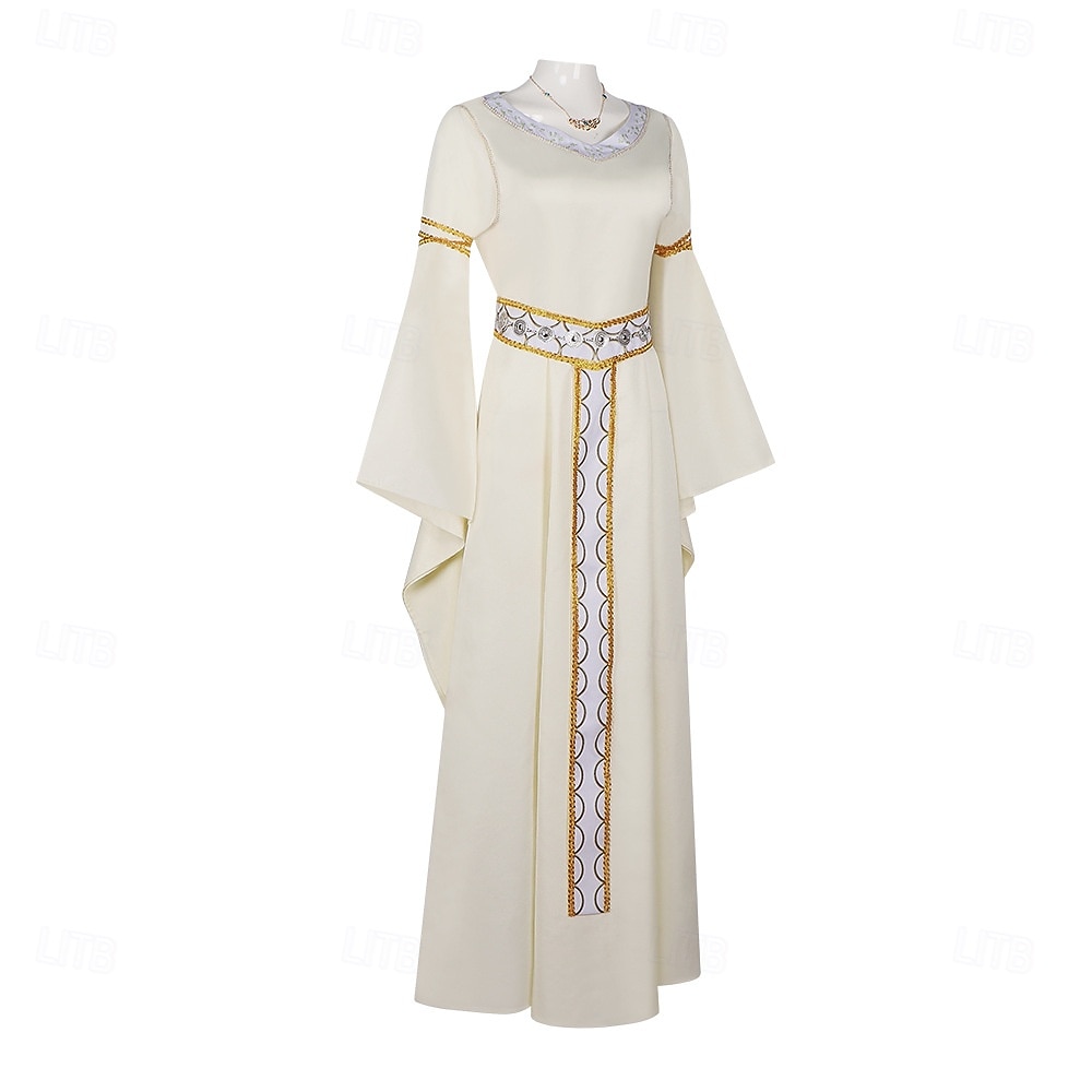 Set Vintage Middeleeuws Renaissance Jurken met accessoires Lange Mouwen Prinses Fee Kostuum Dames Fantasie Halloween Carnaval Renaissance beurs LARP Volwassenen Kleding 2026 - $95.99 –P3