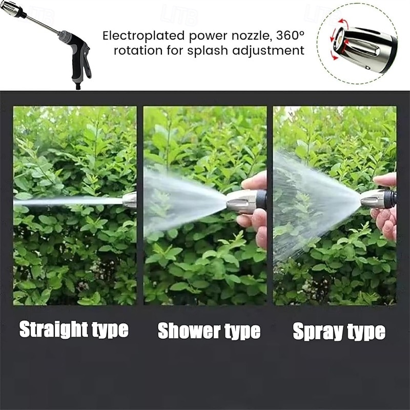 Pistolet à eau haute pression pour tuyau d'arrosage, lance de nettoyeur haute pression réglable avec raccords rapides, pulvérisateur robuste pour le lavage de voiture, le nettoyage de terrasse, de de 2026 ? $19.99 –P4