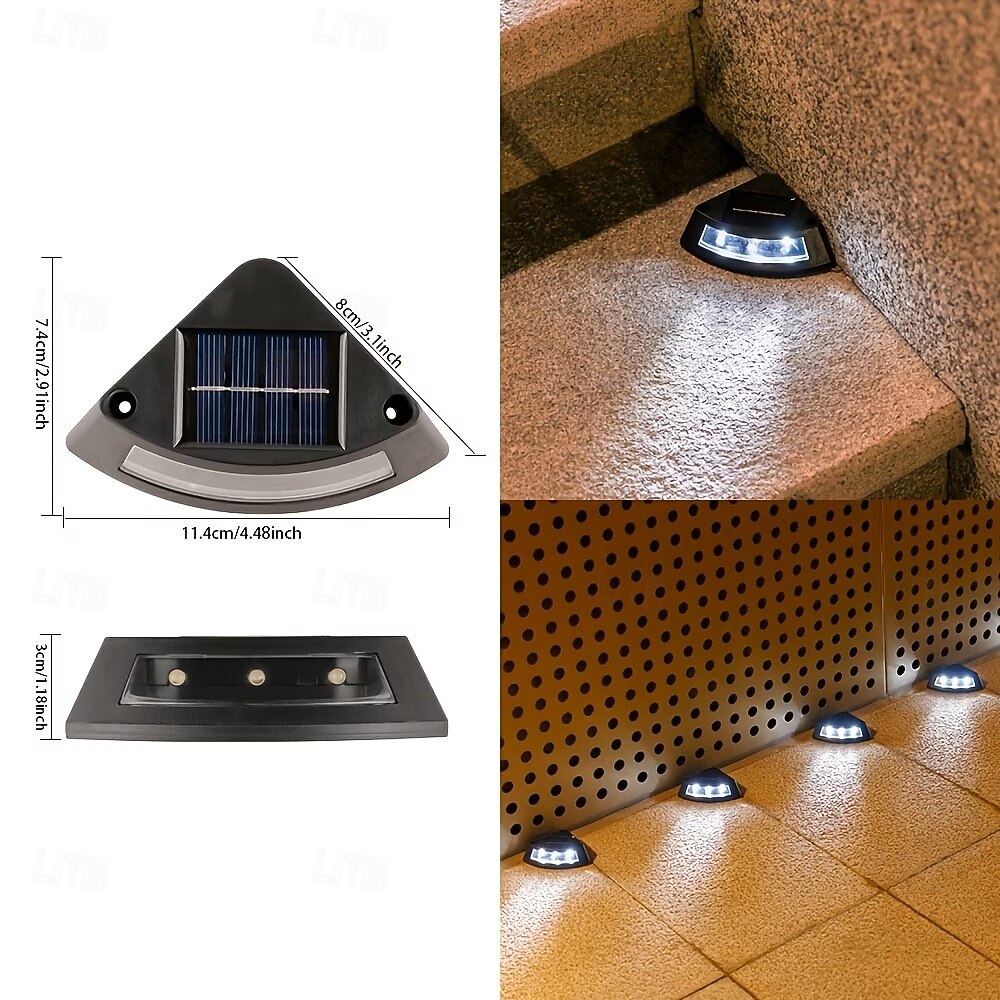 4/8 luci solari da esterno per terrazze, impermeabili IP65, lampade da giardino per vialetti, gradini, passerelle, prato, terrazze, luce notturna solare decorativa del 2026 a $28.99 –P9