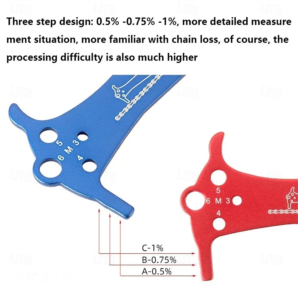 Bicycle Chain Wear Indicator Ruler Repair Tool Stainless Steel Mountain Road Bike Chain Gauge Measurement Checker Screw Diameter 2026 - $9.99 –P3