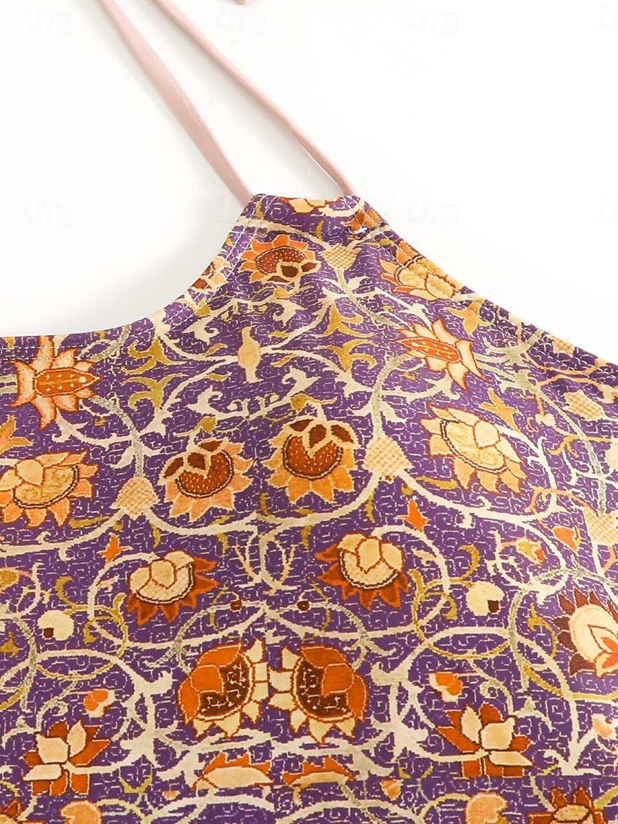 Damen Badeanzug Tankini Zweiteilig Freche Unterhose Bademode Bauchkontrolle Hohe Taille Schlank Rückenfrei Urlaub Strandbekleidung Blumen U-Ausschnitt Ärmellos Badeanzüge 2026 - $24.99 –P11