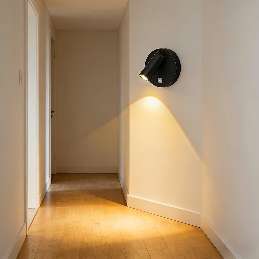 Trådløs LED-spotlight med berøringssensor, LED-vegglampe med USB-ladbar funksjon for belysning på soverommet i korridoren og galleriet. 2026 - $16.49 –P3