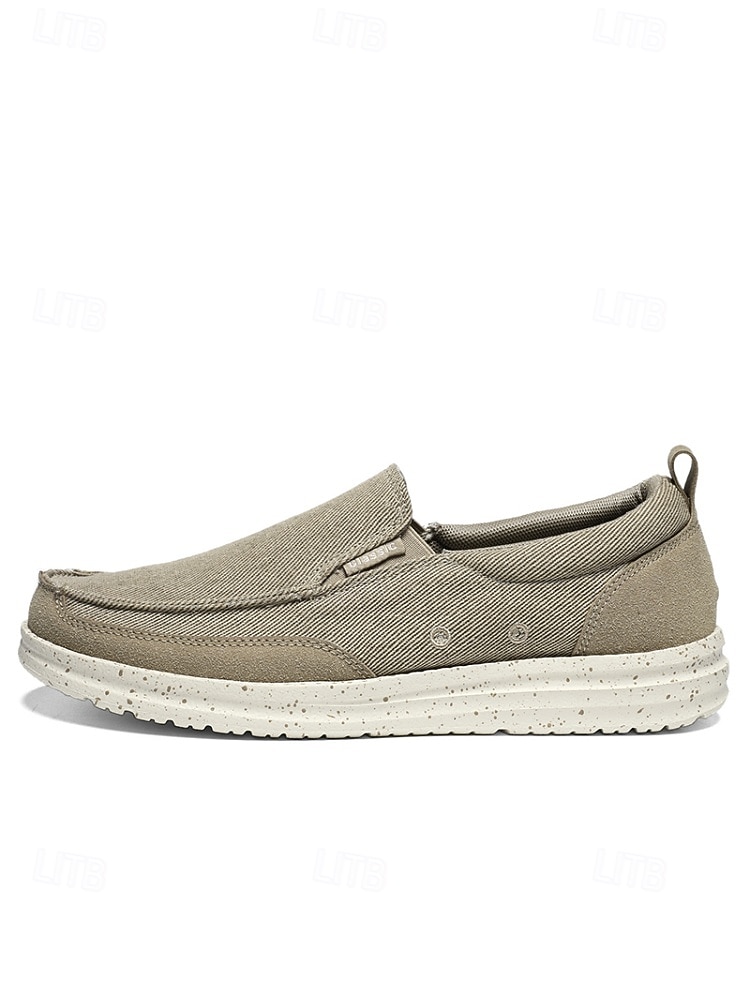 mocassini slip-on in tela da uomo, leggeri e traspiranti, comode scarpe da resort all'aperto per viaggi, passeggiate e abbigliamento casual del 2026 a $42.99 –P7