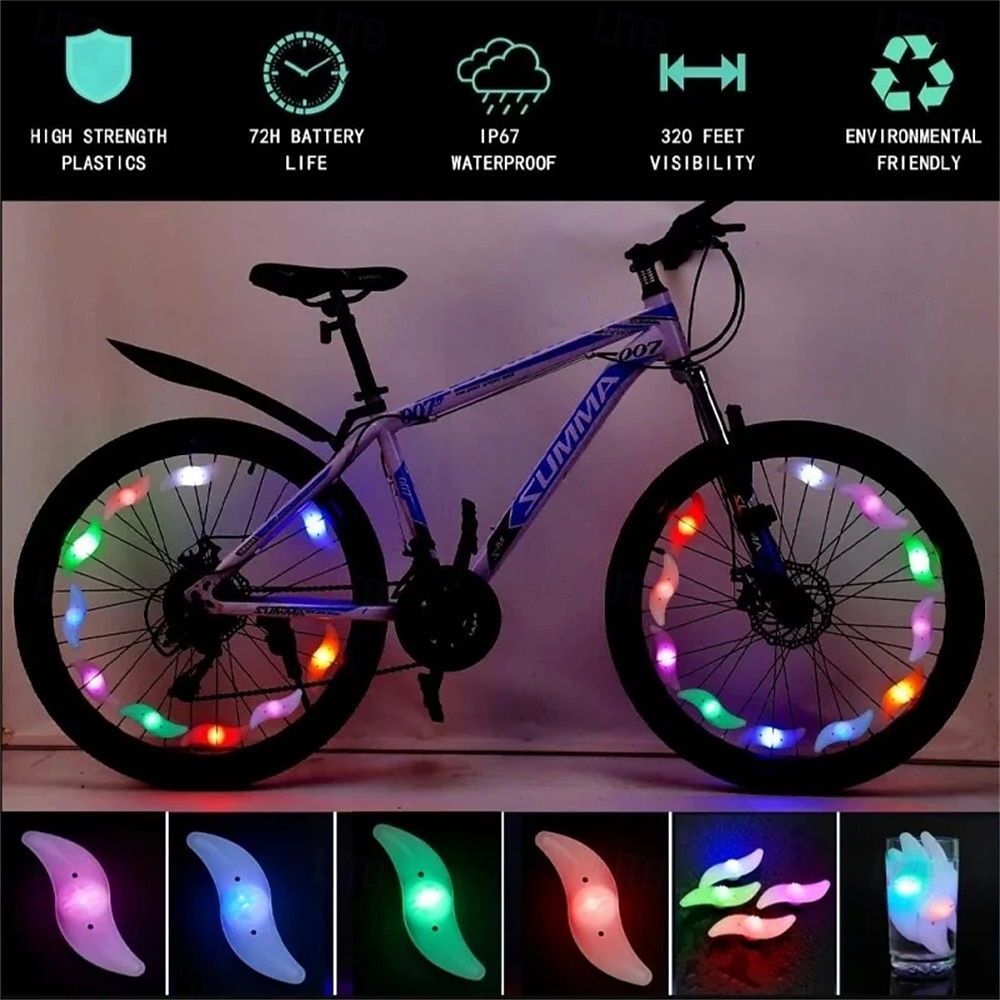 Mountain Biking Road Vehicle Wind Fire Wheel Color Spoke Light Rim Light Tire Wheel Light Night Riding Night Riding Equipment 2026 - $9.99 –P2