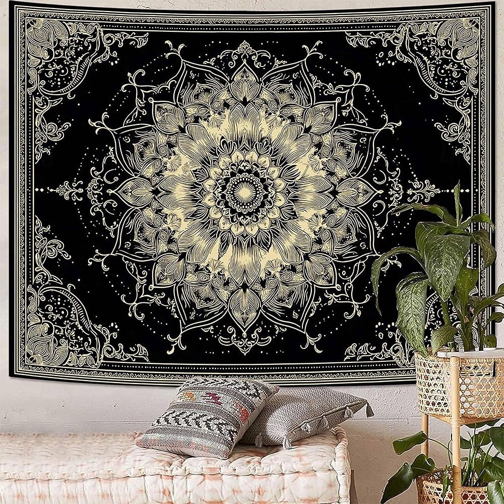 tapeçaria de parede com mandala floral em tons pastel de rosa aquarela, estilo boho romântico, com guirlanda de flores pêssego, ideal para decoração de quarto ou dormitório feminino. de 2026 por $19.99 –P8