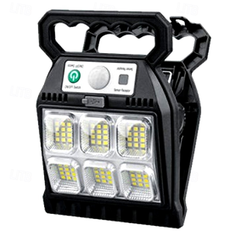 Tragbare Solar-Klemmleuchte, solarbetriebene Klemmleuchte für den Außenbereich, wasserdicht, mit Bewegungsmelder und 3 Leuchtmodi für Terrasse, Garten, Zaun und Zelt 2026 - $17.99 –P5