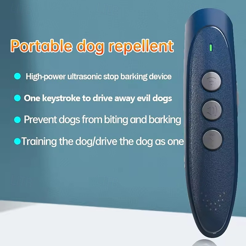 Dispositivo portátil de control de ladridos para perros con carga USB, disuasorio para el entrenamiento de mascotas. 2026 - $29.99 –P3