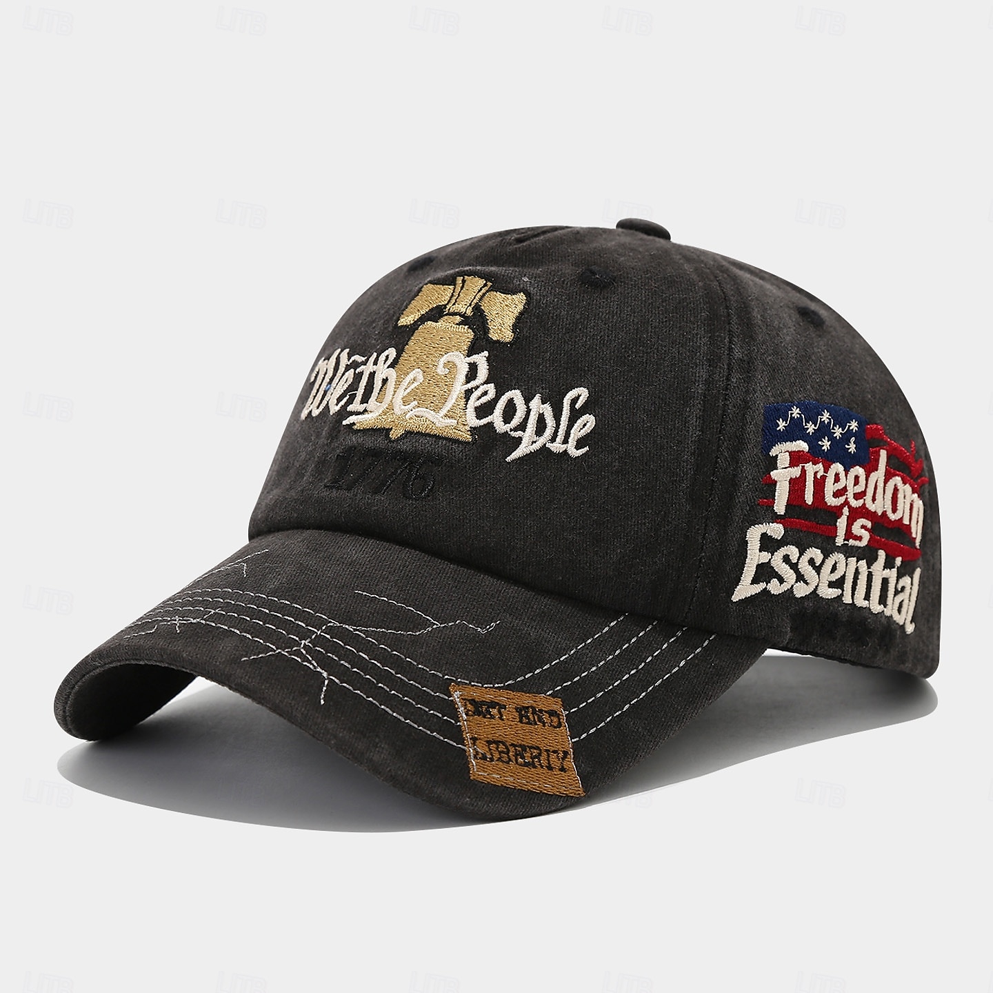 Gorra de béisbol unisex con el 250 aniversario de la independencia, portátil, transpirable, para uso diario, para exteriores, con bandera bordada en la calle. 2026 - $13.99 –P2