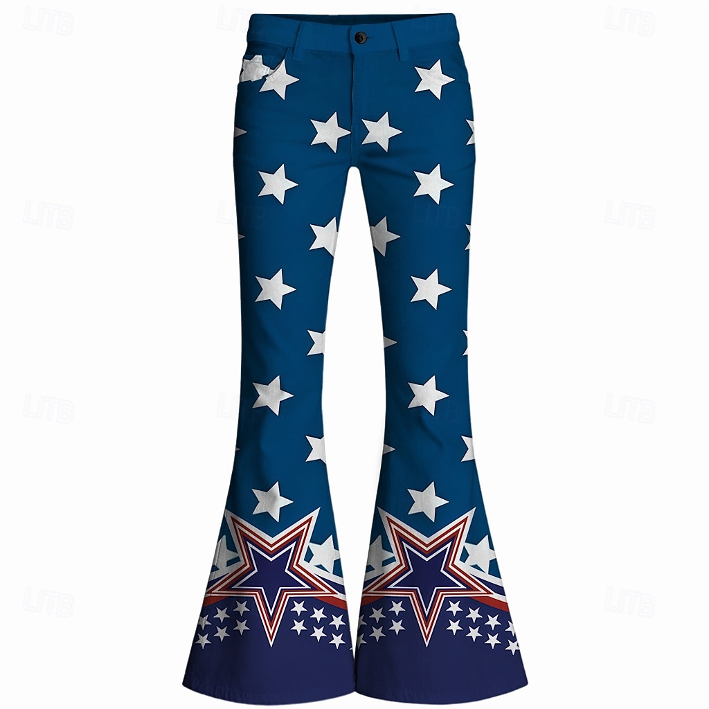 250° anniversario USA Retrò Vintage Anni '70 Pantaloni Pantaloni a zampa d'elefante Hippie Disco Vita alta Costume Per donna Mascherata 4 Luglio Feste Giorno dell'Indipendenza Adulti Pantaloni del 2026 a $35.99 –P2