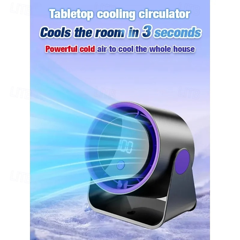 Quiet Desktop Cooling Fan, Adjustable Tilt - Rechargeable Silent Fan for Home Office Study Bedroom, Low Noise Operation 2026 - $19.99 –P5