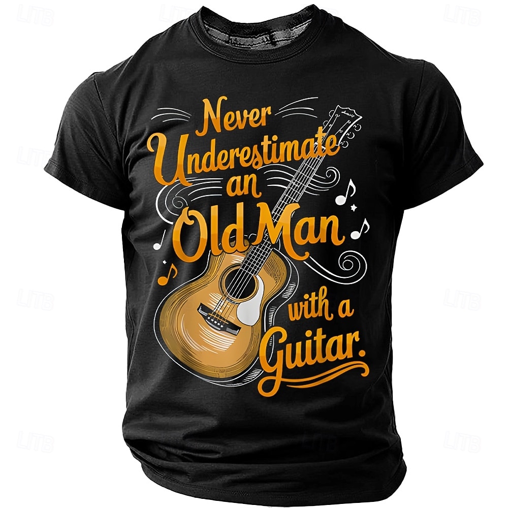 Homme Guitare Argot drôle T-shirt Manche Courte T-shirt Impression 3D Col ras du cou Chemise Mode Quotidien Quotidien Rue Bleu Bleu Ciel Noir Été Printemps Vêtement Tenue S M L XL XXL XXXL 4XL de 2026 ? $22.99 –P8