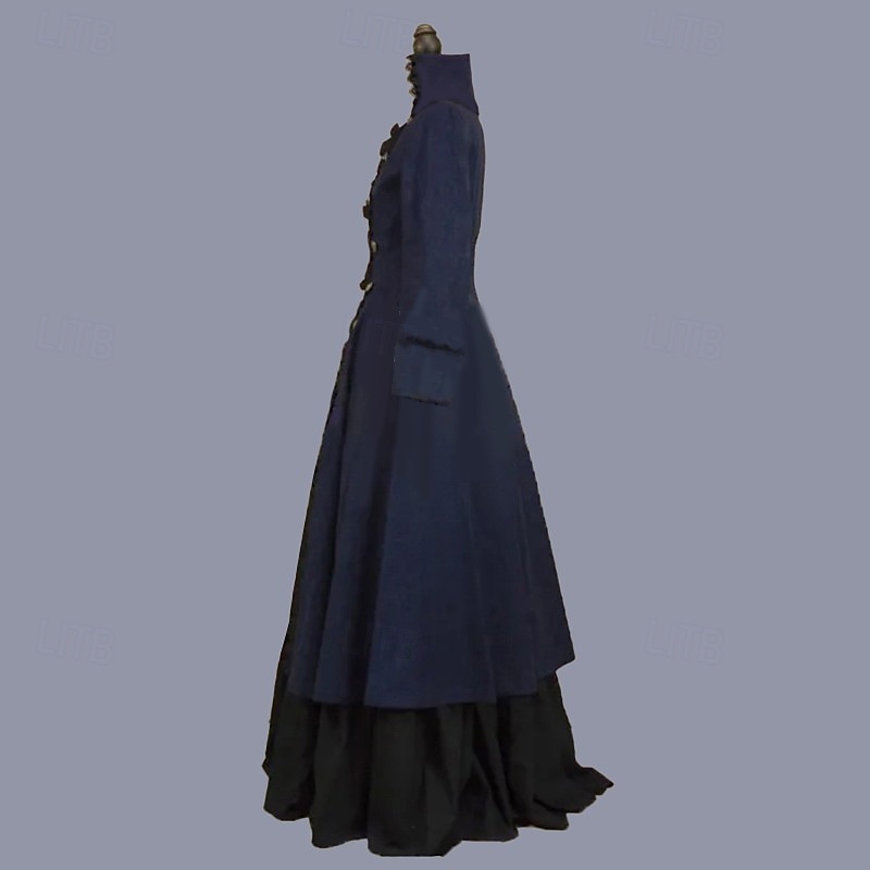 Rokokoo Viktoriaaninen Vintage mekko Tanssiaismekko Tanssiaispuku Maria Antonietta Naamiaispuku Naisten Naamiaiset Karnevaali Juhla Halloween Aikuisten Leninki 2026 - $175.99 –P3
