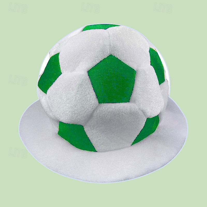 Pluche voetbalmuts voor fans van het WK voetbal, grappige voetbalpet, fanaccessoires voor wedstrijddagen en sportfeestjes, aanmoedigingsrekwisieten voor in het stadion. 2026 - $21.99 –P5