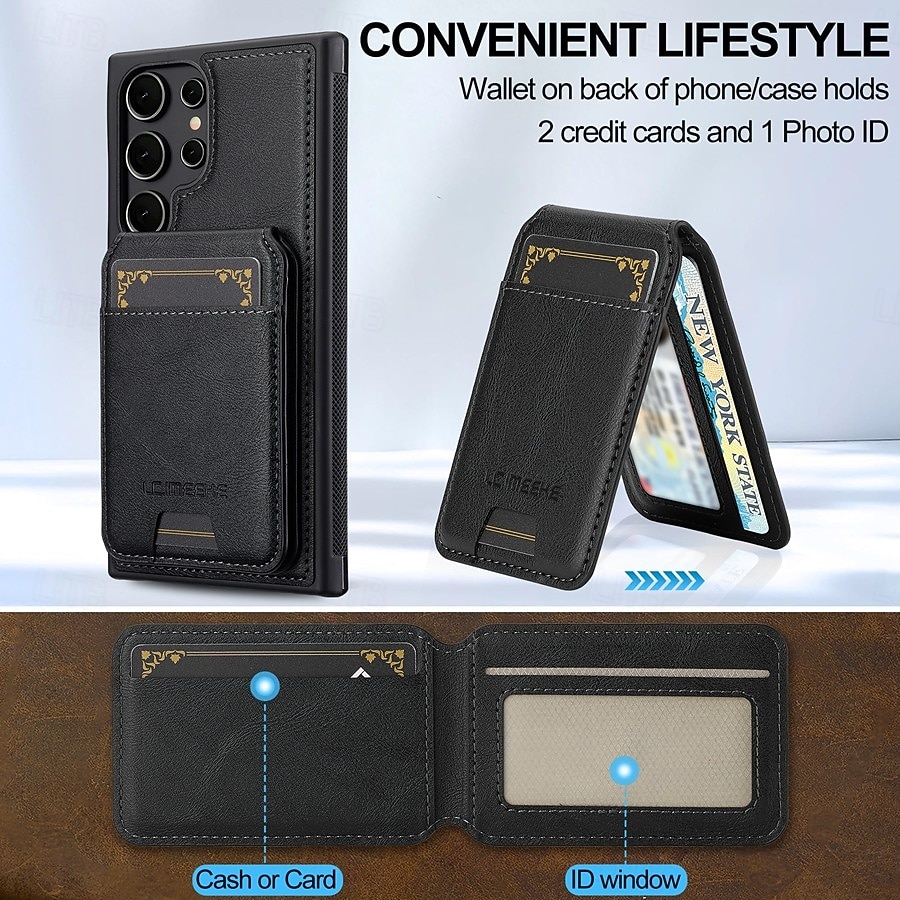 Phone Case For Samsung Galaxy S26 S26 Plus S26 Ultra Back Cover Magnetic Adsorption Wallet Case with Stand Holder Detachable Support Wireless Charging Retro PU Leather 2026 - $21.99 –P5