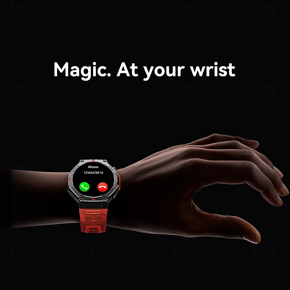 Nuovo smartwatch impermeabile 5 ATM, ideale per attività all'aperto, monitoraggio sportivo, pagamenti PayPal, chiamate Bluetooth, schermo HD da 1,45" 466*466, smartwatch indossabile 2025 del 2026 a $76.99 –P15