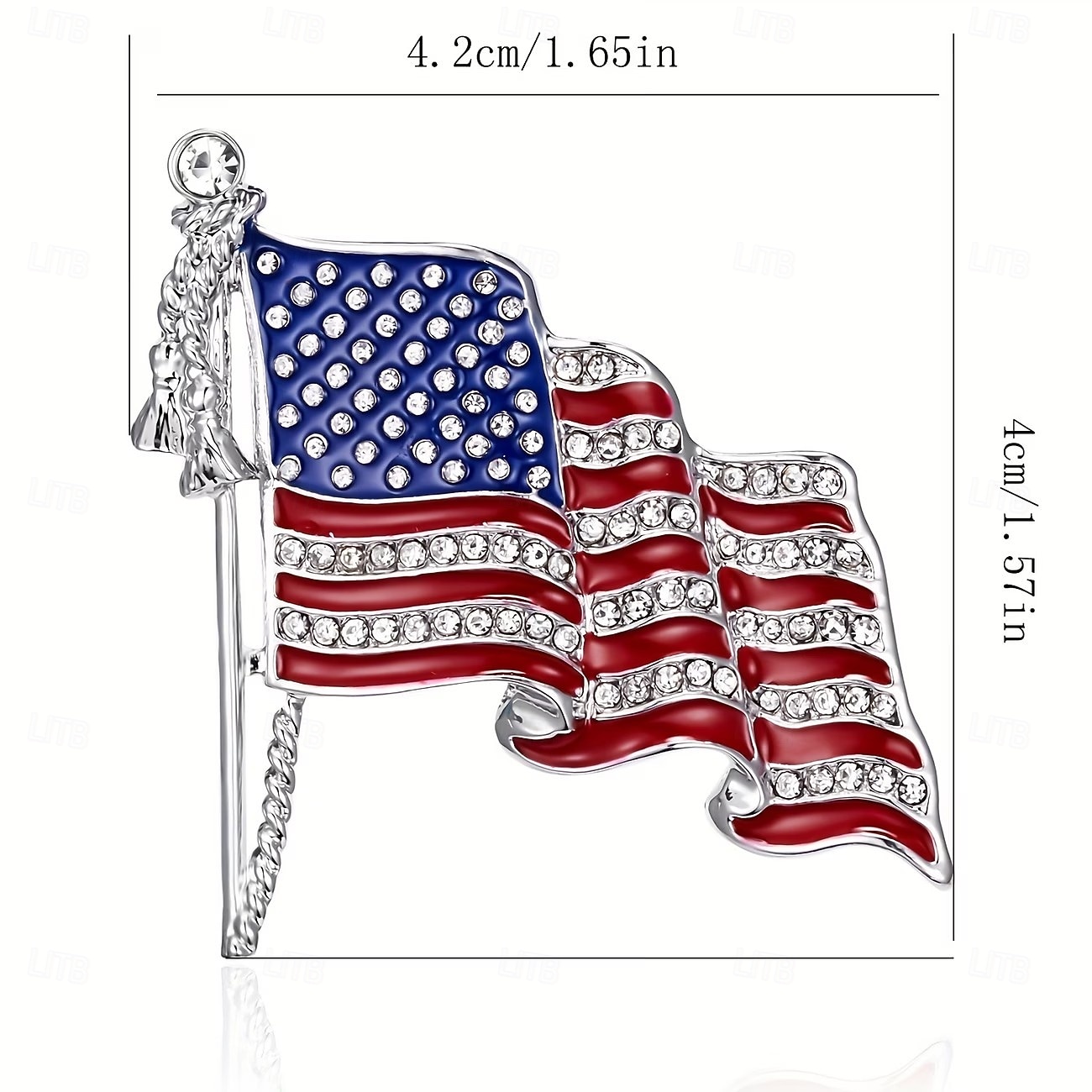 spille da bavero con bandiera patriottica – spille di sicurezza anti-esposizione per giacche, cappotti e camicie – 4 luglio, giorno dell'indipendenza, 250° anniversario, accessori per il Memorial Day del 2026 a $9.99 –P8