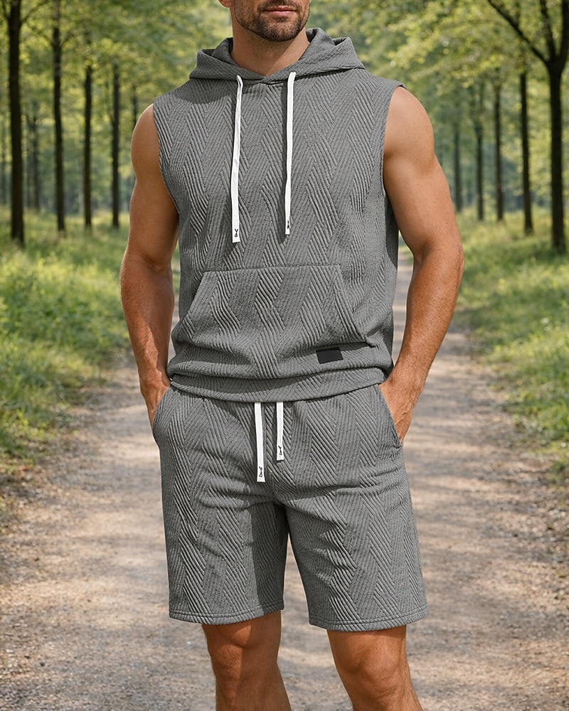 Hombre Tracksuit Vestimenta para correr Trajes de entrenamiento Correa 2 Piezas Color sólido Conjunto de ropa deportiva Verano Primavera Negro Blanco Entrenamiento de gimnasio Correr Corriendo 2026 - $37.99 –P6