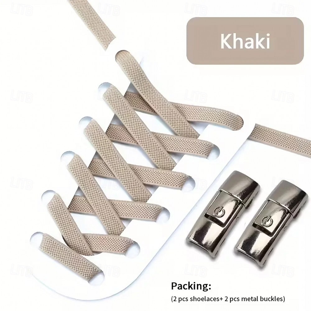 Press Lock Shoelaces Without ties Colorful Lock Elastic Laces Sneakers Kids Adult Flats No Tie Shoe laces for Shoes 8MM Widened Flat No Tie Shoelaces for Shoes Accessories 2026 - $9.99 –P12