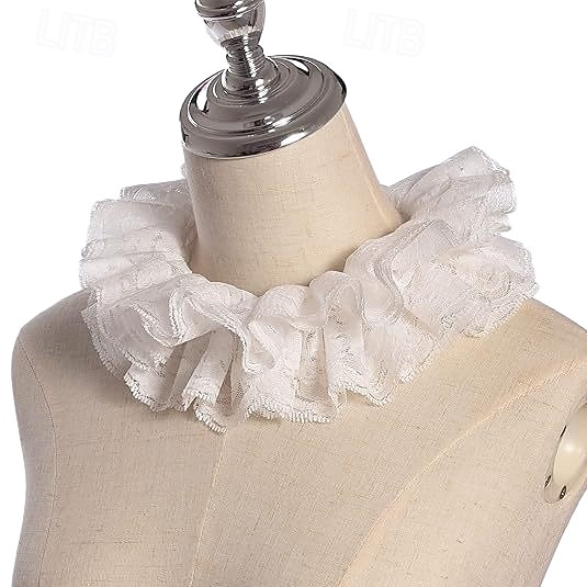 Rococo Victorian Renaissance Elizabethan Ruffle Collar Nobleman Noblewoman Fancy Dress Unisex Halloween Carnival Performance LARP Ren Faire Adults' Collar 2026 - $16.49 –P4