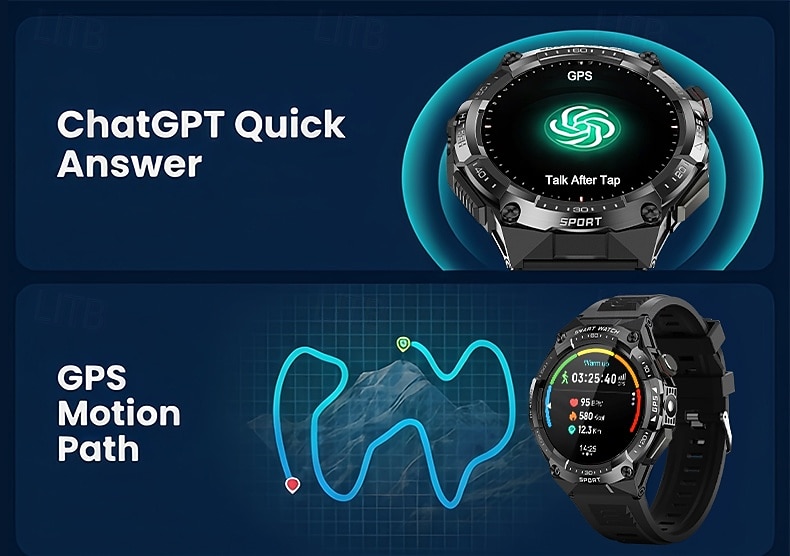 Smartwatch AMOLED da 1,43" per uomo e donna, chiamate Bluetooth, batteria da 700 mAh, impermeabile fino a 3 ATM, orologio fitness. del 2026 a $87.99 –P2