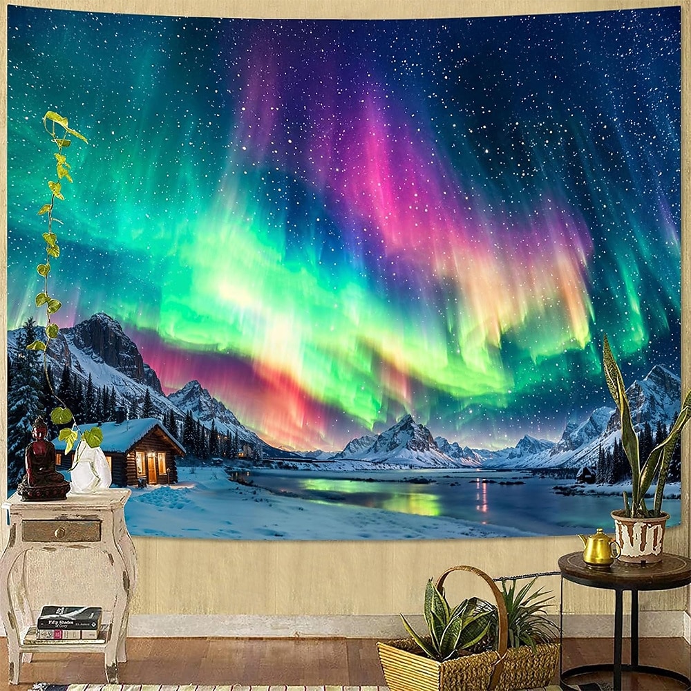 Deep Blue Purple Galaxy Nebula Wall Tapestry Starry Night Sky Outer Space Ethereal Glow Cosmic Wall Hanging for Bedroom Living Room Dorm Aesthetic Backdrop 2026 - $20.99 –P5