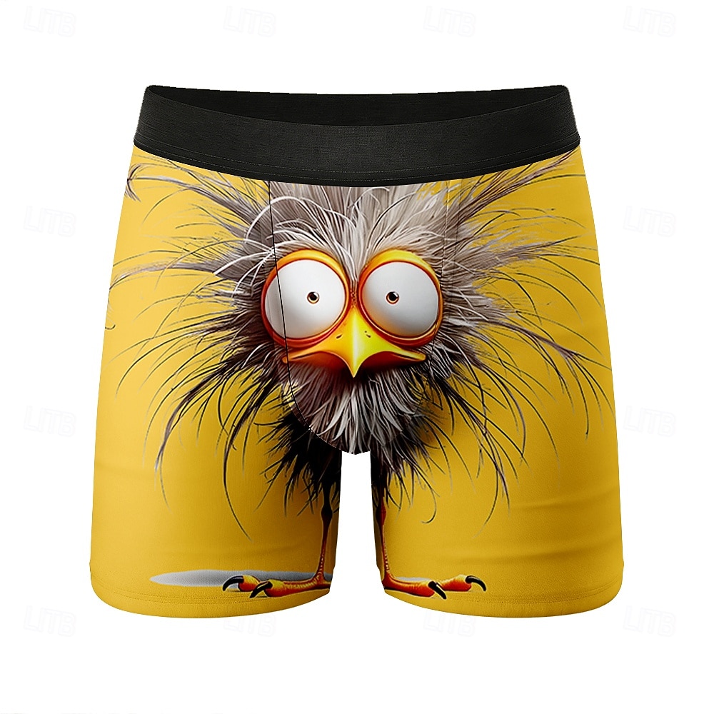 Per uomo Animale Cartoni animati Pulcino Boxer elasticizzati Costume nuoto a pantaloncino Pantaloncini da bagno boxer Divertente Casuale Casa Vacanza al Mare Fascia Elastica Traspirante Biancheria del 2026 a $16.99 –P3