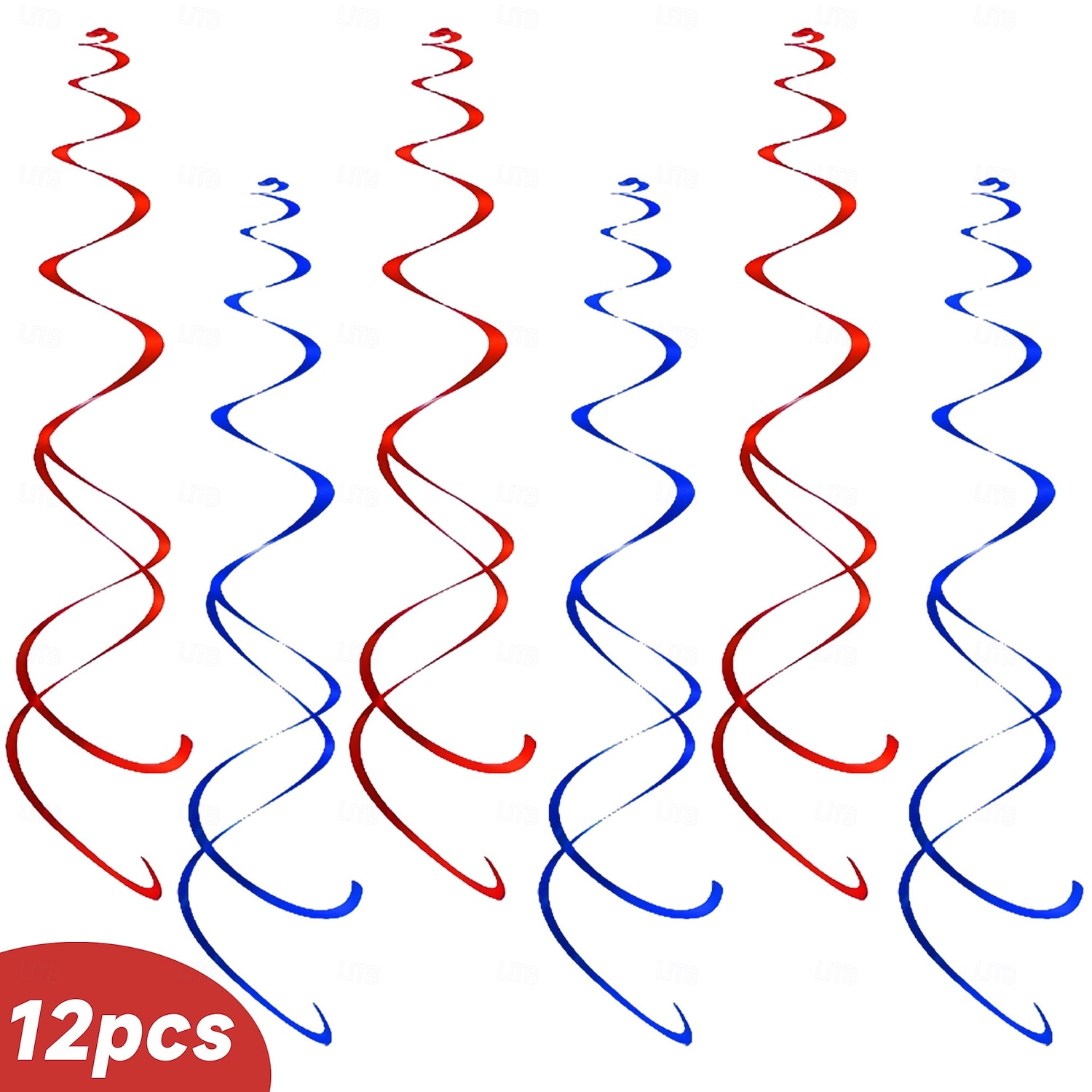 Sada dekorativních bannerů k 250. výročí Dne nezávislosti USA, obsahuje 24 bannerů, 10 vlaječek, 8 stuh, 12 spirálových závěsů a 2 tylové závěsy. &1 ubrus, ideální na oslavy Dne nezávislosti 2026 - $21.99 –P8