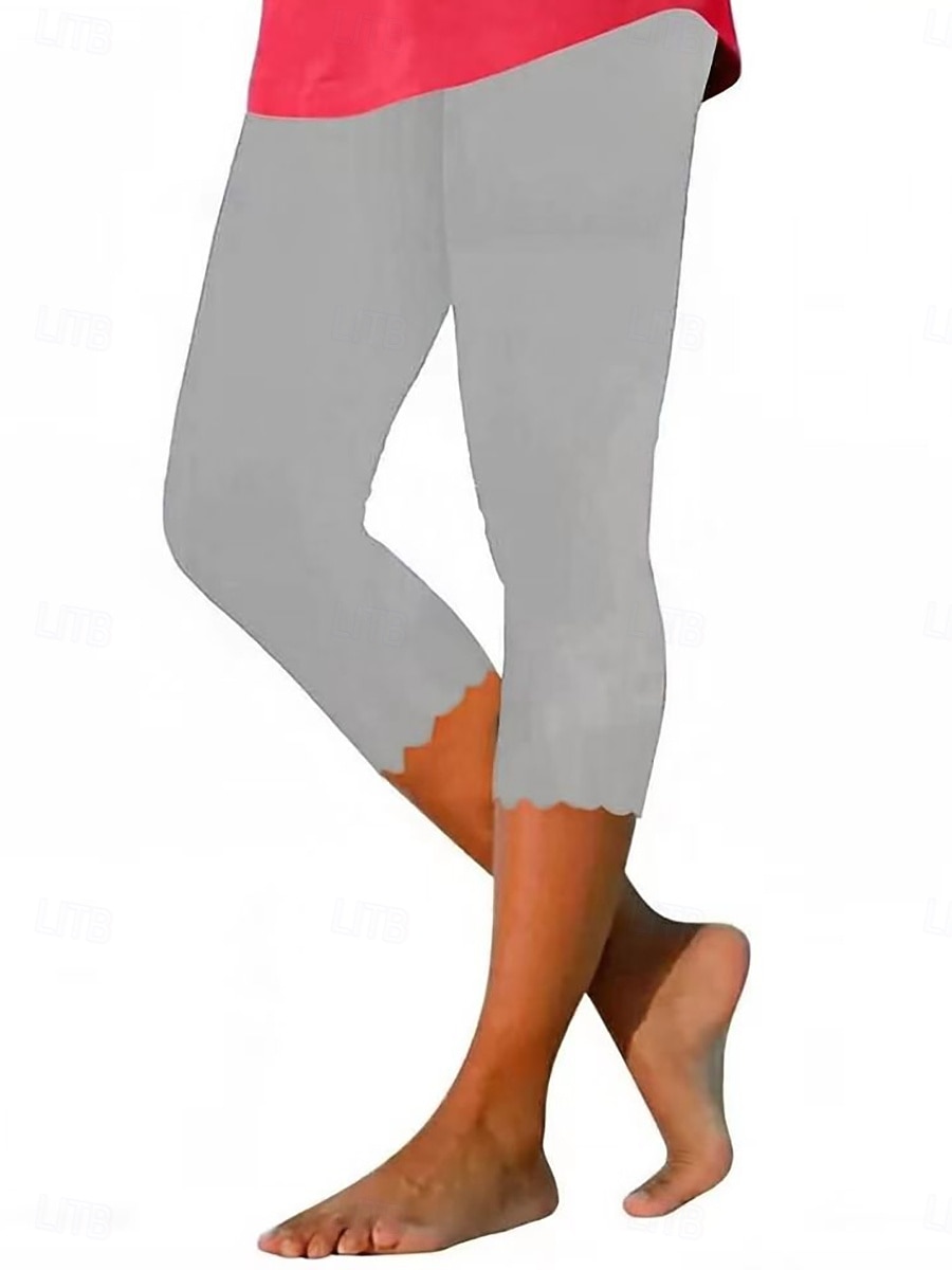 Femmes Slim Chinos Leggings Vacances Classique Occasionnel Longueur mollet Taille moyenne Uni Taille Élastique Confortable Respirant Haute Élasticité Quotidien Extérieur Salle de sport Noir Bleu de 2026 ? $12.99 –P2