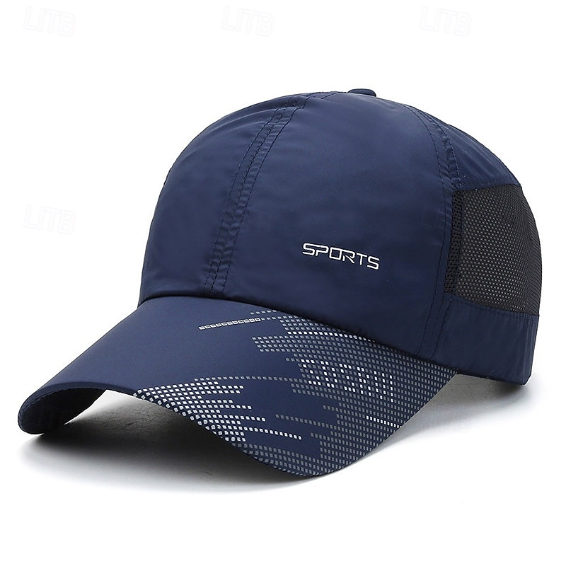 Basebollkeps Löparmössa Solhatt Unisex Holk Joggingkeps Grafisk Klassisk Solskydd Vindtät Värmeavledning för Tennis Baseboll Löpning Sommar Vår Mörkgrå Svart Vit 2026 - $11.49 –P1