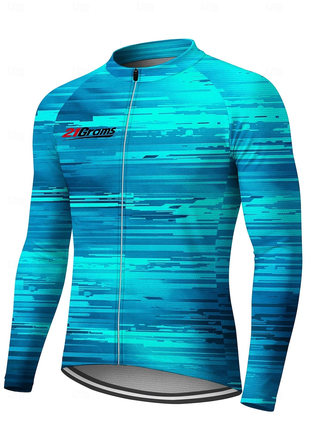 Άντρες Φανέλα ποδηλασίας Ντάουνιλ Τζέρσεϋ Γεωμετρικό Αφηρημένο Χρώμα αντίθεσης Μακρυμάνικο Ποδήλατο Μπλουζάκι Αθλητική μπλούζα Ρούχα συμπίεσης με 3 πίσω τσέπες Ποδηλασία Βουνού Ποδηλασία Δρόμου 2026 - $32.99 –P5