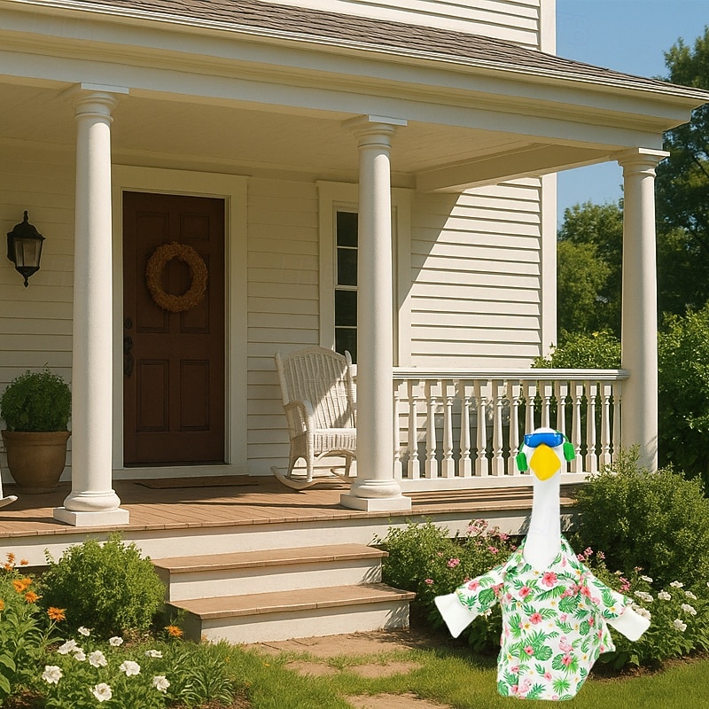 Roupa para ganso de jardim com touca, ideal para estátua de ganso de concreto de 58 a 63 cm (23 a 25 polegadas), acessório decorativo para jardim na primavera e no verão. Apenas a roupa, o ganso não de 2026 por $18.99 –P4