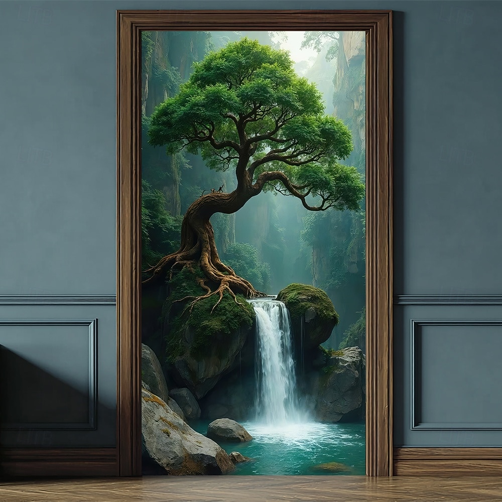 Affischer Dörrskydd Utomhus banderoller 森林 3D Fest Studentboende Tonårsrum Killar Man Cave Frat Sovrum Bakgrundsfotografering Ytterdörr Heminredning 2026 - $17.99 –P4