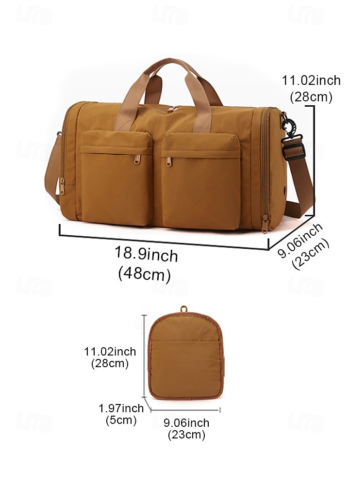 Women's Waterproof Polyester Duffel Bag, Multi-Color, Large Capacity with Multiple Compartments, Foldable and Compact, Ideal for Daily Use, Vacation and Travel 2026 - $29.99 –P17
