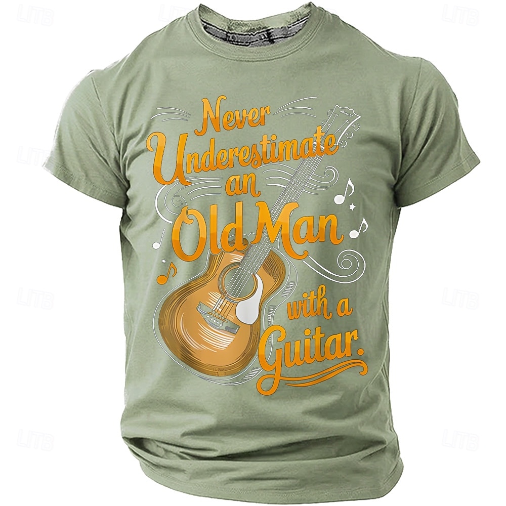 Homme Guitare Argot drôle T-shirt Manche Courte T-shirt Impression 3D Col ras du cou Chemise Mode Quotidien Quotidien Rue Bleu Bleu Ciel Noir Été Printemps Vêtement Tenue S M L XL XXL XXXL 4XL de 2026 ? $22.99 –P6