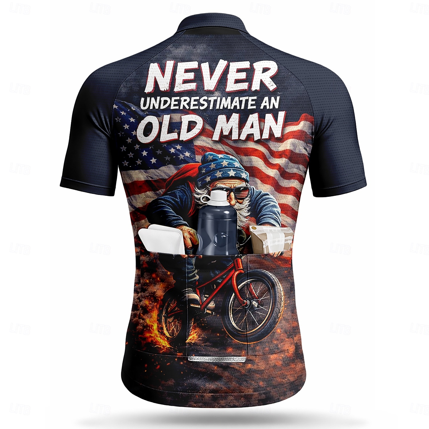 America's 250th Anniversary Independence Day American Independence Day Men Cycling Jersey American US Flag Short Sleeve Bike Jersey Top with 3 Rear Pockets UV Resistant Quick Dry With Pockets Front 2026 - $30.99 –P3