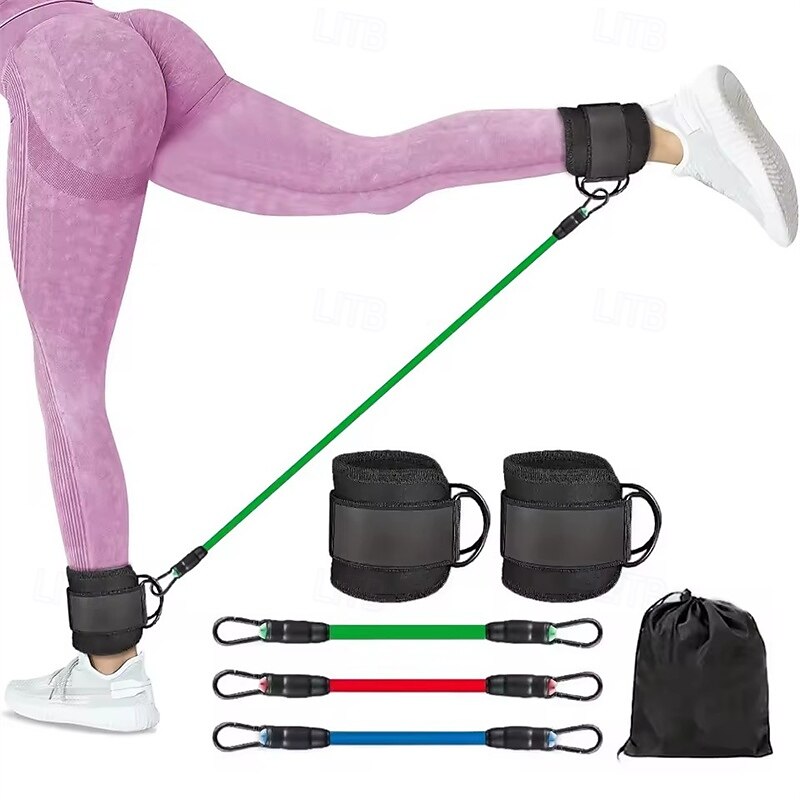 Faixas de resistência para tornozelo, faixas para exercícios com tornozeleiras, equipamento para treino de glúteos, equipamento para exercícios de glúteos e pernas femininas. de 2026 por $18.99 –P2