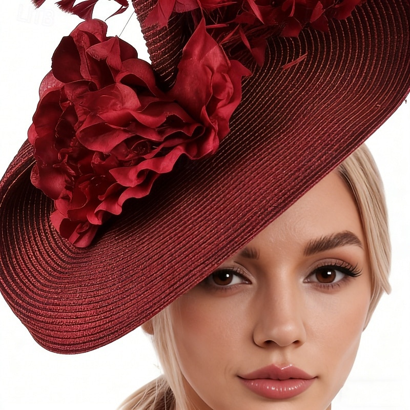 fascinators polyester Bryllup Bursdag Årgang søt stil Med Fjær Blomster Hodeplagg Hodeplagg 2026 - $22.99 –P3