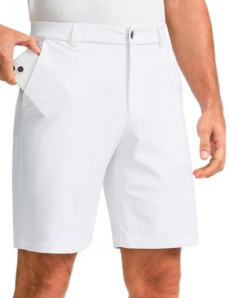 Herren Shorts Schicke Shorts Geschäft Freizeitshorts Tasche Rein Einfach Atmungsaktiv Knielang Lässig Outdoor Arbeit Urlaub Mode Hellgrau Unelastisch 2026 - $25.99 –P6