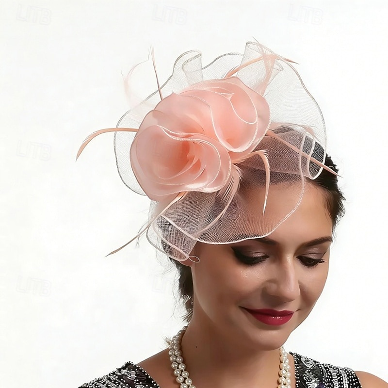Fascinators Feather Wedding Birthday Elegant Vintage Cute With Feather Flower Headpiece Headwear 2026 - $11.49 –P7