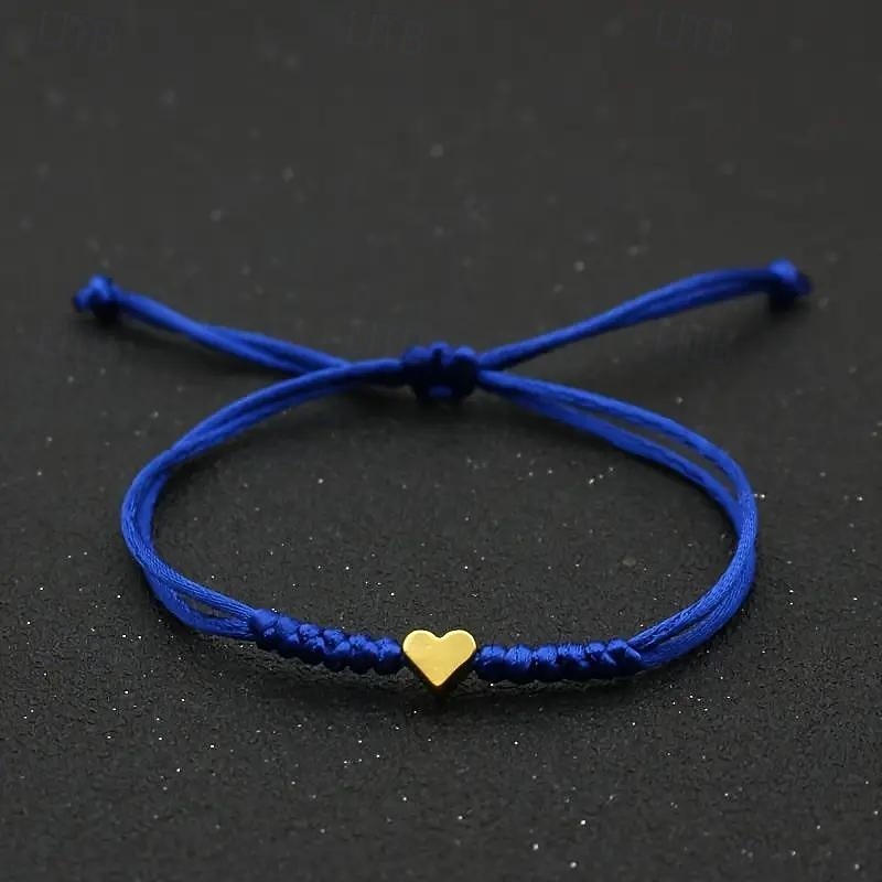 Corda intrecciato Amore Moda Personalizzato Lega Gioielli braccialetto Nero / Giallo / Rosa Per Quotidiano Regalo Ferie del 2026 a $1.49 –P5