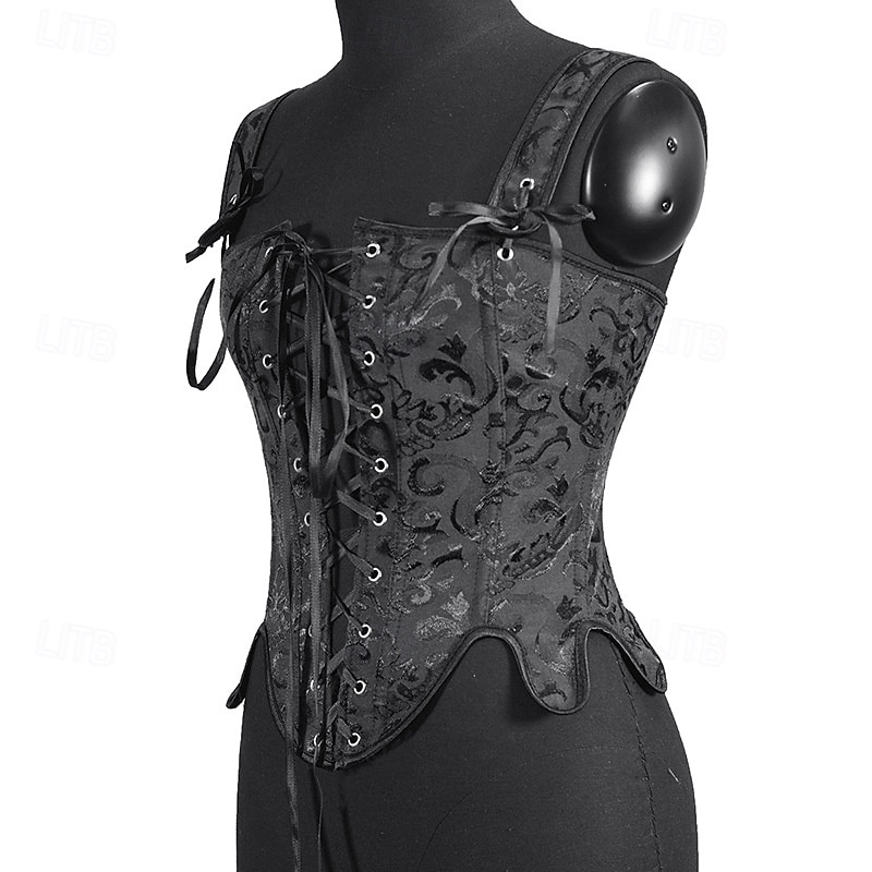 Medieval Renaissance Cottagecore Corset Bodice Viking Peasant Lace up Fancy Dress Women's Celtic Fantasy Halloween Carnival Performance LARP Ren Faire Adults' Corset 2026 - $31.99 –P16
