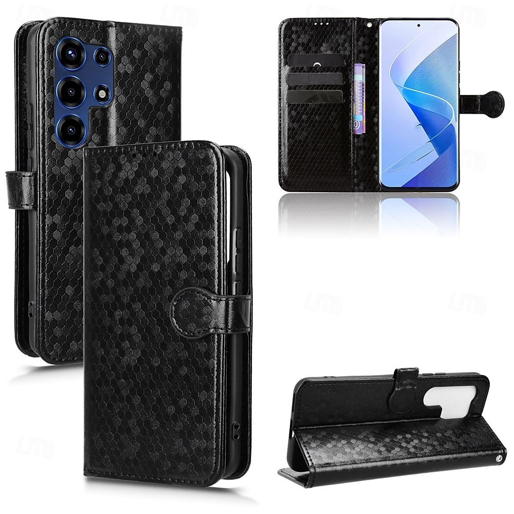 telefon Etui Til Samsung Galaxy S26 S26 Pluss S26 Ultra Lommebok-kortveske Magnetisk Helkroppsbeskyttende med nøkkelbånd Kontor / Bedrift Geometrisk mønster TPU 2026 - $16.99 –P7
