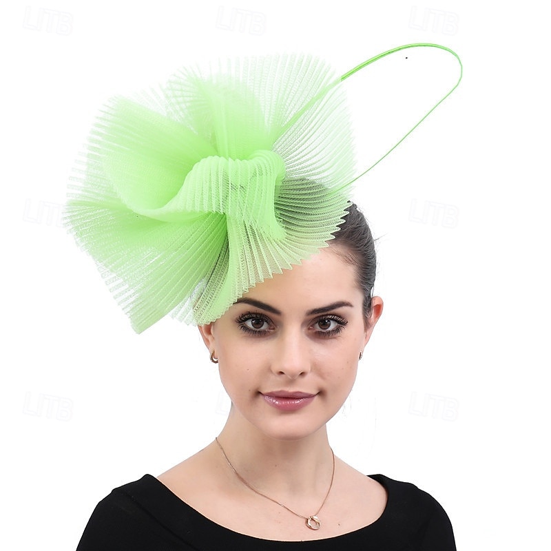 Fascinators Poliéster Boda Cumpleaños Vintage Estilo lindo Retro Con Tul Celada Sombreros 2026 - $22.99 –P2
