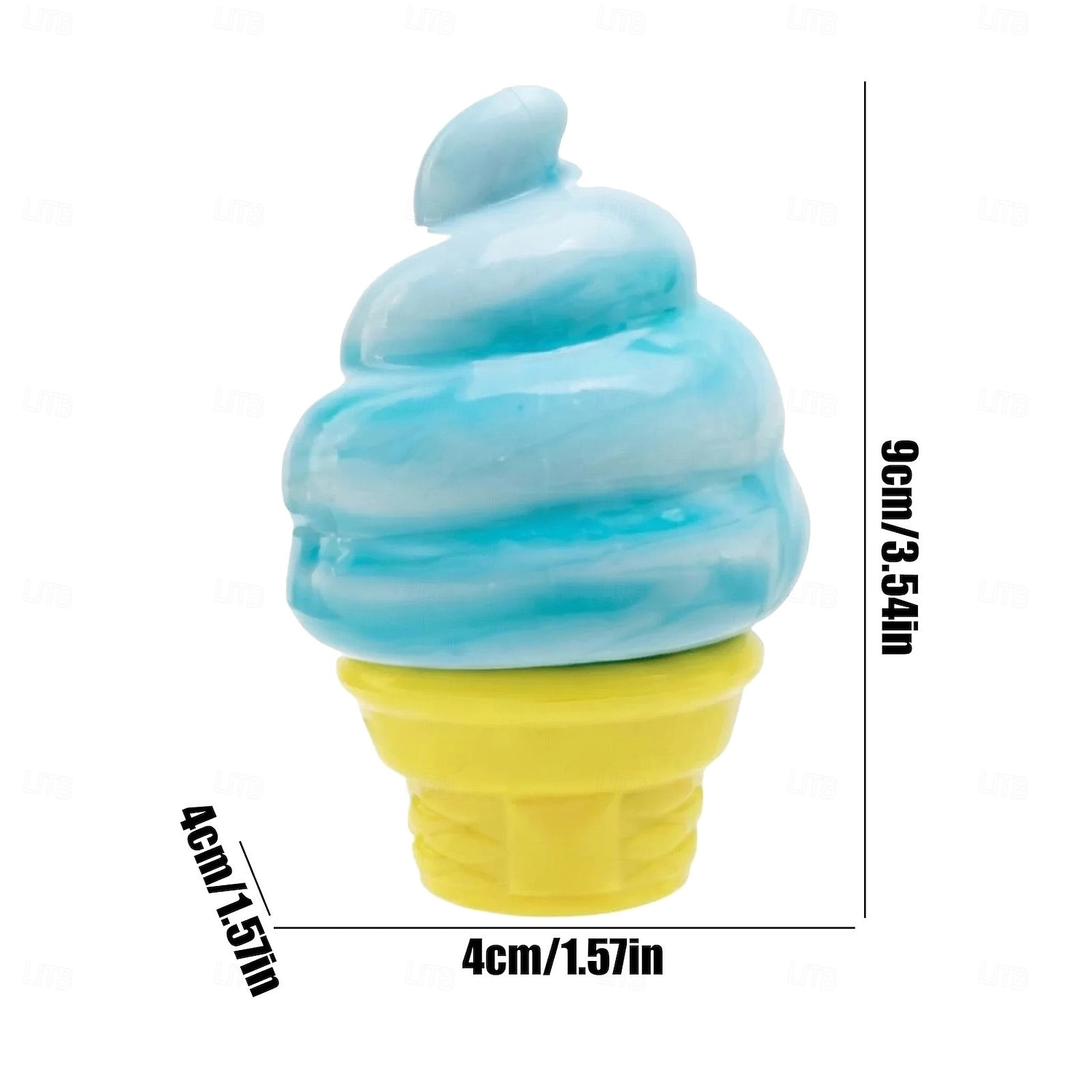 iskremklemme, søt sensorisk stressball med langsom rebound for angstlindring, påskekurvfyll, bursdagsgave &Sommerens sensoriske leketøy for angstlindring for alle 2026 - $15.99 –P8